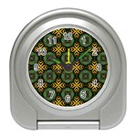 Kaleidoscope Pattern Seamless Travel Alarm Clock Front