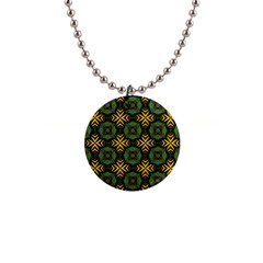 Kaleidoscope Pattern Seamless 1  Button Necklace by Pakrebo