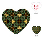 Kaleidoscope Pattern Seamless Playing Cards (Heart) Front