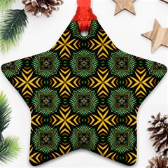 Kaleidoscope Pattern Seamless Star Ornament (two Sides) by Pakrebo