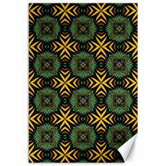 Kaleidoscope Pattern Seamless Canvas 12  X 18  by Pakrebo