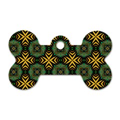 Kaleidoscope Pattern Seamless Dog Tag Bone (two Sides) by Pakrebo