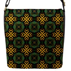 Kaleidoscope Pattern Seamless Flap Closure Messenger Bag (s) by Pakrebo