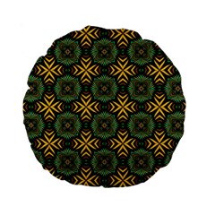 Kaleidoscope Pattern Seamless Standard 15  Premium Flano Round Cushions by Pakrebo