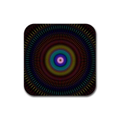 Artskop Kaleidoscope Pattern Rubber Coaster (square)  by Pakrebo