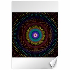 Artskop Kaleidoscope Pattern Canvas 12  X 18  by Pakrebo