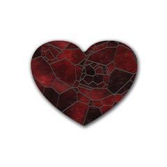 Mosaic Glass Glass Mosaic Colorful Heart Coaster (4 Pack)  by Pakrebo