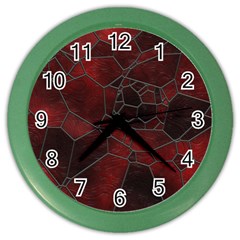 Mosaic Glass Glass Mosaic Colorful Color Wall Clock by Pakrebo