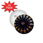 Church Stained Glass Windows Colors 1.75  Buttons (10 pack) Front