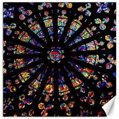 Church Stained Glass Windows Colors Canvas 12  X 12  by Pakrebo