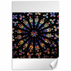 Church Stained Glass Windows Colors Canvas 12  X 18  by Pakrebo