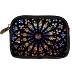 Church Stained Glass Windows Colors Digital Camera Leather Case Front