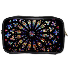 Church Stained Glass Windows Colors Toiletries Bag (one Side) by Pakrebo