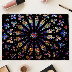 Church Stained Glass Windows Colors Cosmetic Bag (xxl) by Pakrebo