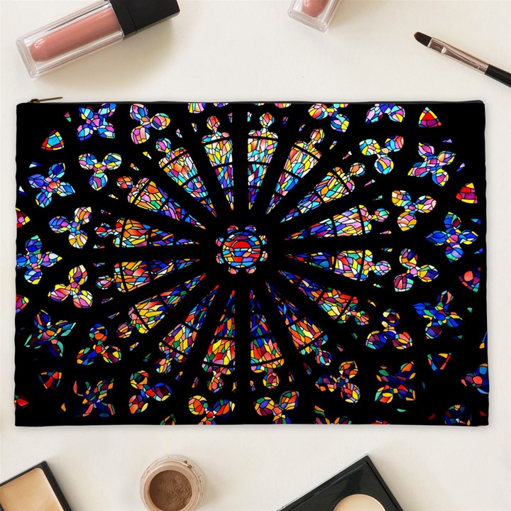 Church Stained Glass Windows Colors Cosmetic Bag (XXL)