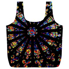 Church Stained Glass Windows Colors Full Print Recycle Bag (xl) by Pakrebo