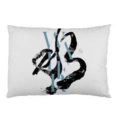 Water Calligraphy  Pillow Case by EMWdesign