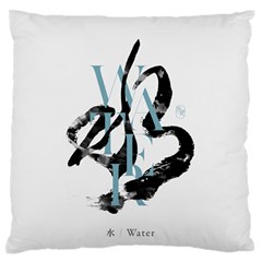 Water Calligraphy  Standard Flano Cushion Case (one Side) by EMWdesign