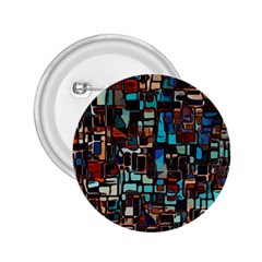 Stained Glass Mosaic Abstract 2 25  Buttons by Pakrebo