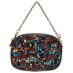 Stained Glass Mosaic Abstract Chain Purse (two Sides) by Pakrebo