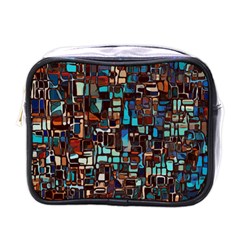 Stained Glass Mosaic Abstract Mini Toiletries Bag (one Side) by Pakrebo