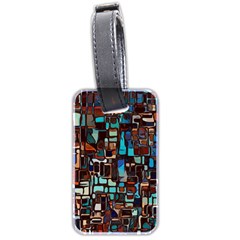 Stained Glass Mosaic Abstract Luggage Tags (two Sides) by Pakrebo