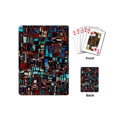 Stained Glass Mosaic Abstract Playing Cards (mini) by Pakrebo