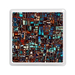 Stained Glass Mosaic Abstract Memory Card Reader (square) by Pakrebo