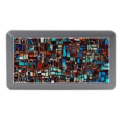 Stained Glass Mosaic Abstract Memory Card Reader (mini) by Pakrebo