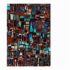 Stained Glass Mosaic Abstract Small Garden Flag (two Sides) by Pakrebo