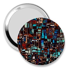 Stained Glass Mosaic Abstract 3  Handbag Mirrors by Pakrebo