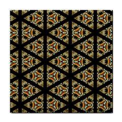 Pattern Stained Glass Triangles Tile Coasters by Pakrebo