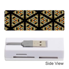 Pattern Stained Glass Triangles Memory Card Reader (stick) by Pakrebo