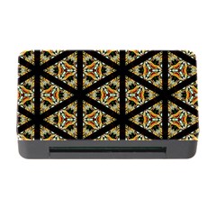 Pattern Stained Glass Triangles Memory Card Reader With Cf by Pakrebo