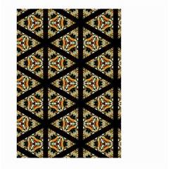 Pattern Stained Glass Triangles Large Garden Flag (two Sides) by Pakrebo