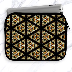 Pattern Stained Glass Triangles Apple Ipad 2/3/4 Zipper Cases by Pakrebo