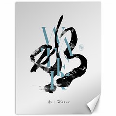 Water Calligraphy  Canvas 36  X 48  by EMWdesign