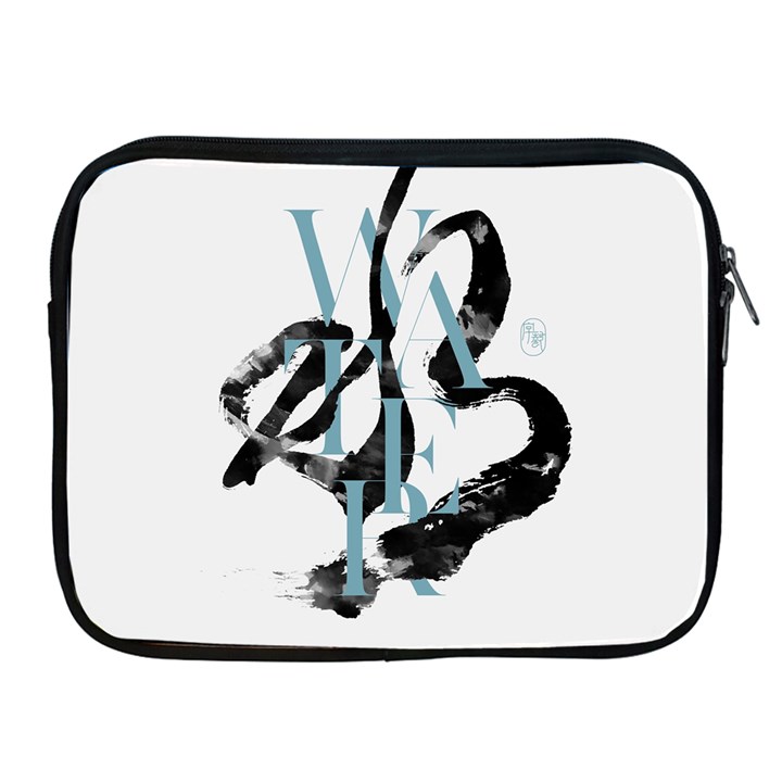 Water Calligraphy  Apple iPad 2/3/4 Zipper Cases