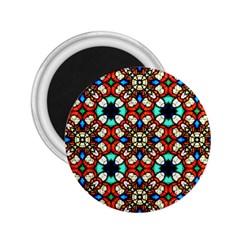 Stained Glass Pattern Texture Face 2 25  Magnets by Pakrebo