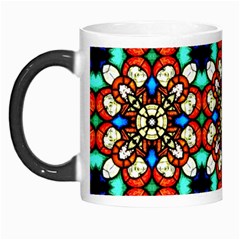 Stained Glass Pattern Texture Face Morph Mugs by Pakrebo