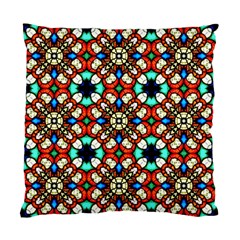 Stained Glass Pattern Texture Face Standard Cushion Case (one Side) by Pakrebo