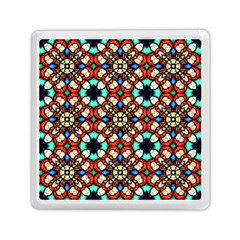 Stained Glass Pattern Texture Face Memory Card Reader (Square)