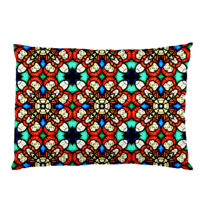 Stained Glass Pattern Texture Face Pillow Case (Two Sides)