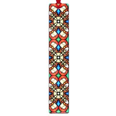 Stained Glass Pattern Texture Face Large Book Marks