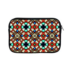 Stained Glass Pattern Texture Face Apple Ipad Mini Zipper Cases by Pakrebo