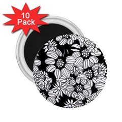 Mandala Calming Coloring Page 2 25  Magnets (10 Pack) 