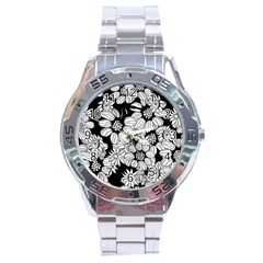 Mandala Calming Coloring Page Stainless Steel Analogue Watch by Pakrebo