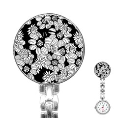 Mandala Calming Coloring Page Stainless Steel Nurses Watch by Pakrebo