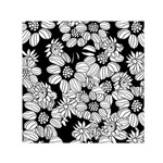 Mandala Calming Coloring Page Small Satin Scarf (Square) Front