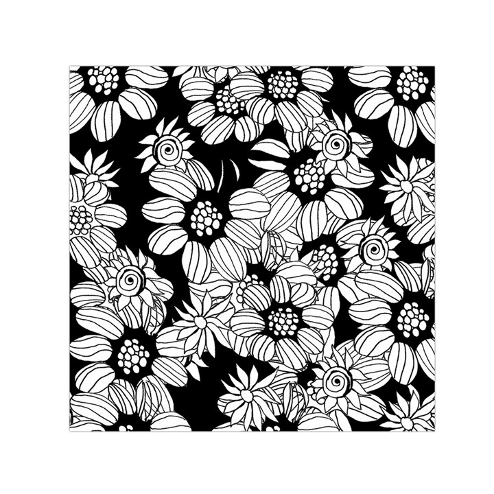 Mandala Calming Coloring Page Small Satin Scarf (Square)